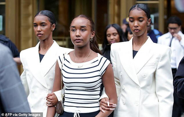 Diddy's 18-year-old daughters Jeesie, Chance and D'Lila Combs on May 13