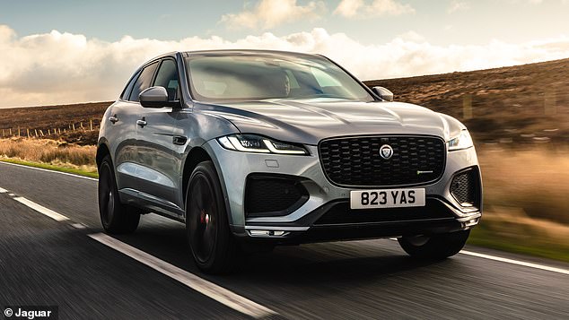 Jaguar has been winding down its model range - with cars such as the F-Pace SUV (above) now relegated to the history books