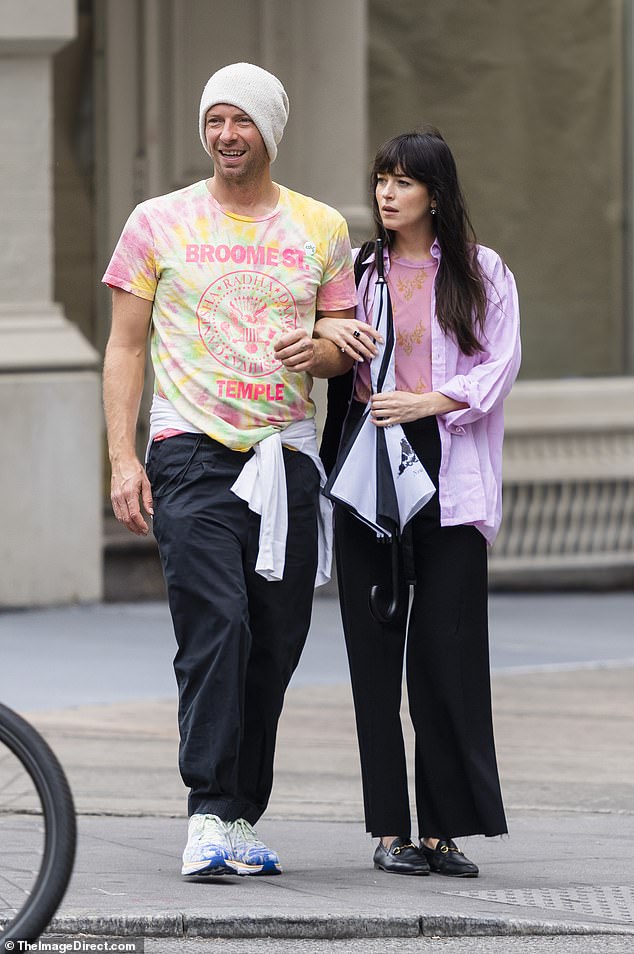 Griffith believes the split is a 'huge mistake' and has long viewed Martin as her 'son-in-law', according to sources. The couple are pictured together in 2022