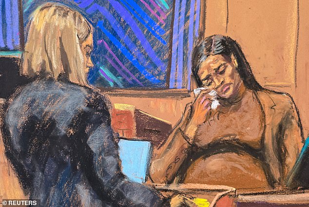 Sean "Diddy" Combs' former girlfriend Casandra "Cassie" Ventura testifies at his sex trafficking trial in New York City on May 13, 2025