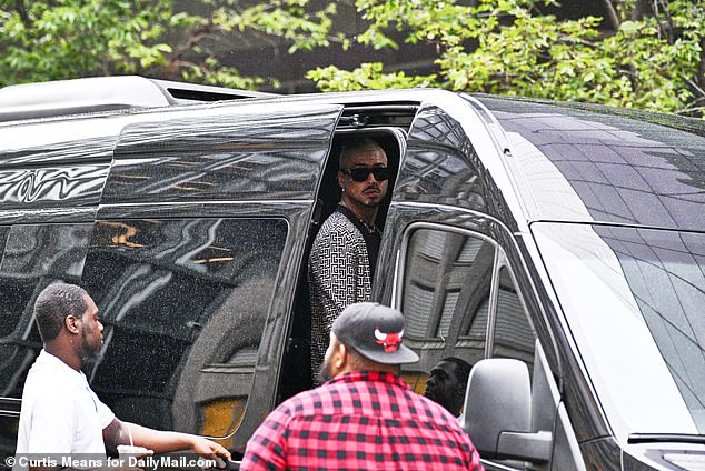 King Combs looked pensive as he boarded a van with his relatives, with the children potentially now within hours of being reunited with their father