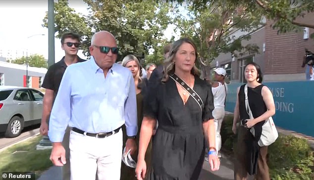Ethan¿s parents Stacy Chapin and Jim Chapin were seen walking into the Ada County Courthouse ahead of the hearing