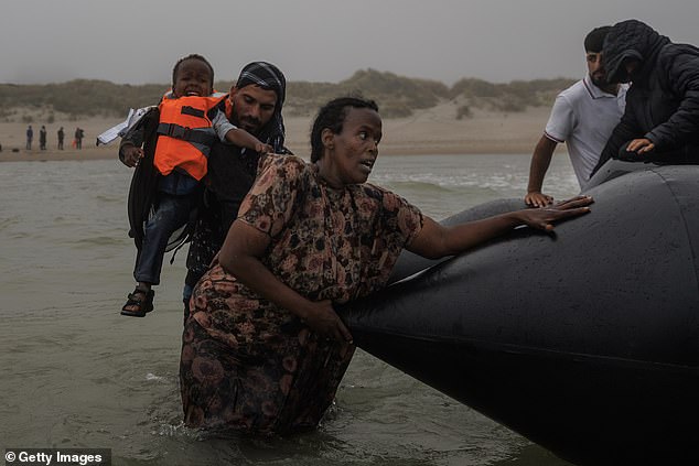 A second boat arrived later this morning - this time, the migrants waiting to climb aboard were not young men, but vulnerable mothers with babies and small children