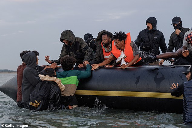 The latest scenes from across the Channel came as it was revealed that a record 20,000 small-boat migrants had reached Britain in the first half of this year.