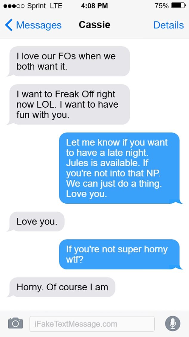 During cross-examination Diddy's defense attorneys brought up text messages from their relationship where Ventura wrote that she 'loved' the freak offs.