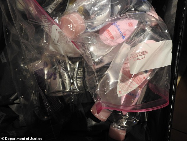 Bombshell images shown in Sean ' Diddy ' Combs' trial allegedly reveal the disgraced rap mogul was preparing for a hotel 'freak off' despite knowing he was about to be arrested