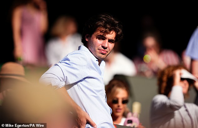 He was watching the match in the crowds
