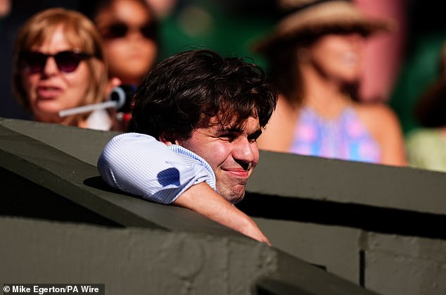 There was talk of possible romance after Benjamin was seen regularly in her team's corner at Queen's in west London last month