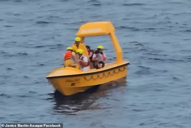 A wave of relief spread through the ship as it became clear both dad and daughter were safe