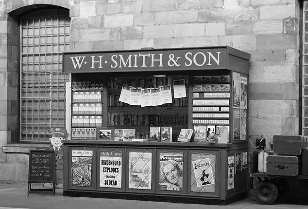 The group agreed a £76million sale of the high street business to Hobbycraft owner Modella (pictured: A WH Smith stall in London at the time of the Hindenburg airship disaster in the US in 1937)