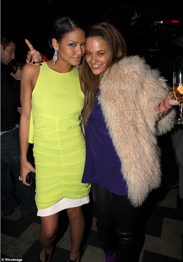 Cassie and Capricorn attend Sean Combs' October 2008 L'Uomo Vogue music issue cover celebration at 1OAK in New York City