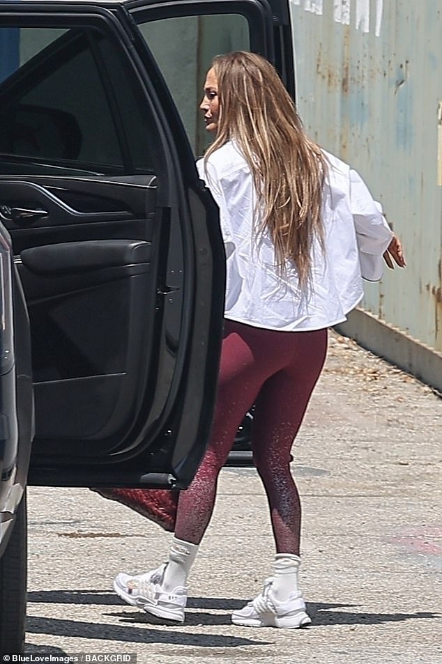 The Hustlers actress was spotted on Wednesday after the trial verdict as she climbed out of her black Escalade and headed into the studio