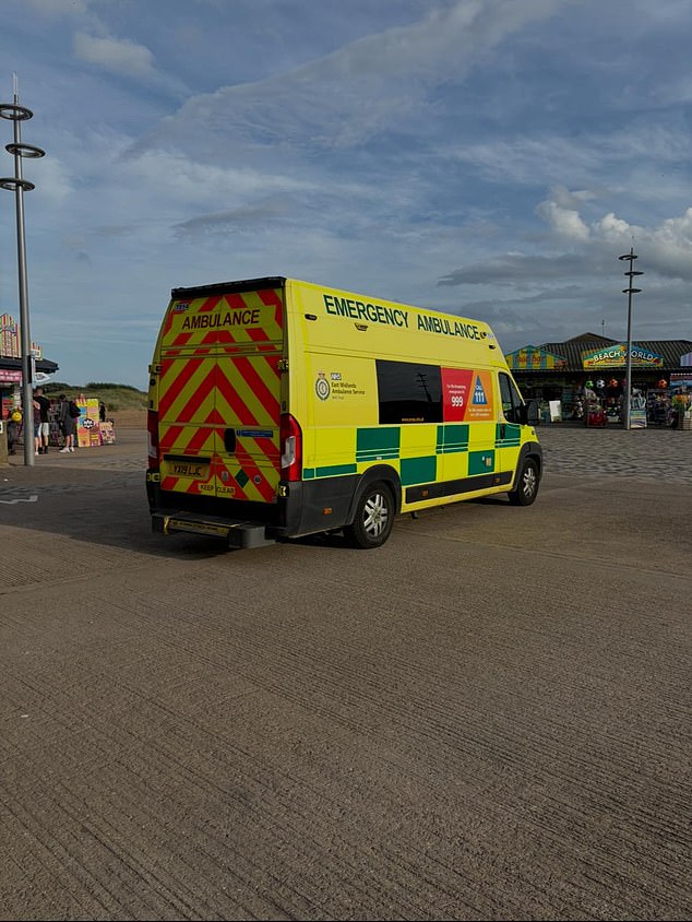 East Midlands Ambulance Service and the Lincolnshire and Nottinghamshire Air Ambulance also attended the incident on Monday afternoon