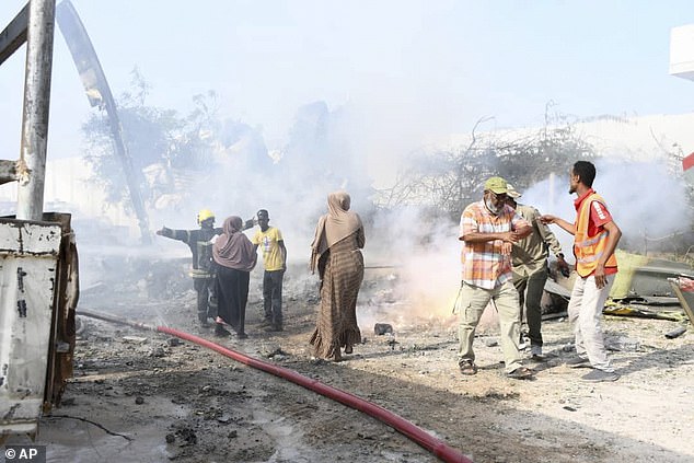 The impact of the crash had caused munitions on board to detonate, destroying nearby structures and injuring three civilians, Ugandan military spokesperson Felix Kulayigye said