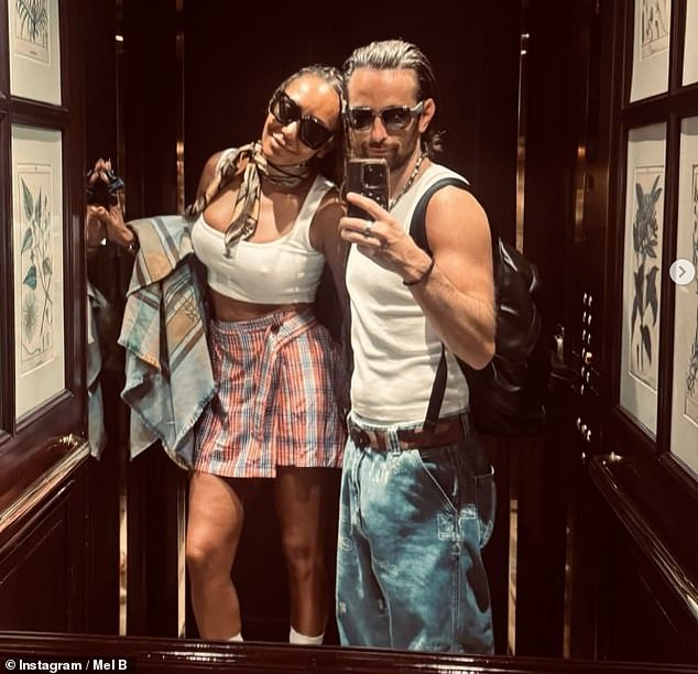 An insider also previously described Mel's fiance as 'normal, down-to-earth guy, with good morals', telling the Mail that he isn't interested in fame