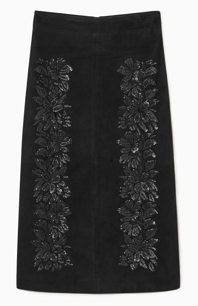 Sequins and suede, £120, cos.com