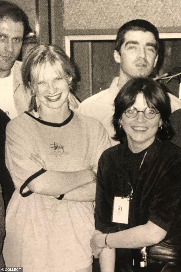 But fans could possibly be in for a treat, Radio 2 DJ Jo has hinted, as she speculated as to whether Noel could have written new music for the tour (Jo and Noel seen in 1994)