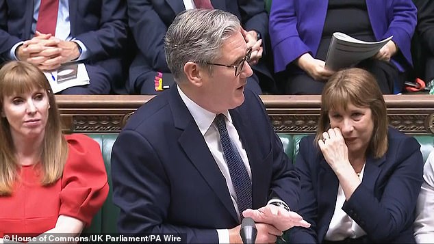 Angela Rayner seemed oblivious as Ms Reeves wiped her eyes a few feet away along the green benches