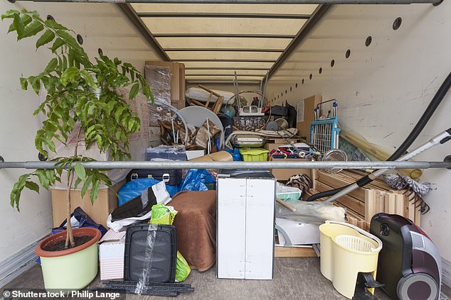 Boxed up: Reader E.C paid for a 35ft storage unit with the removals company Jamvans, but claims she only got half that (stock image)