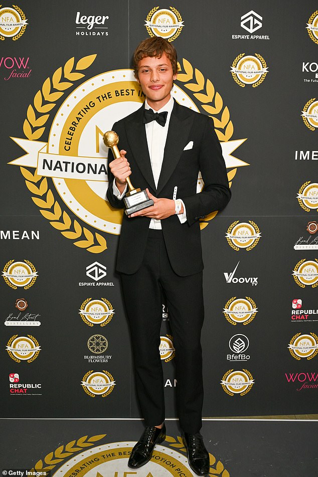 Tillie was there to see her on/off beau pick up a gong at the National Film Awards