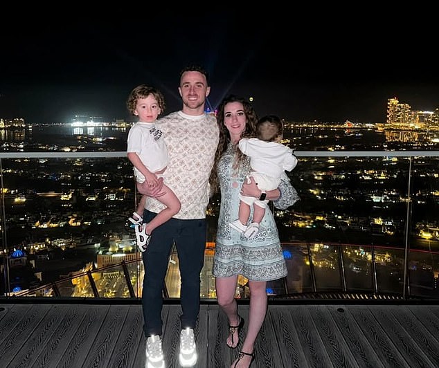Diogo with his wife Rute and two of their children
