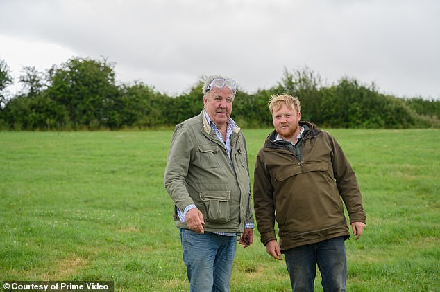 The farmer shot to fame on fame on the popular Amazon Prime show back in 2021 - pictured with his co-star Jeremy Clarkson
