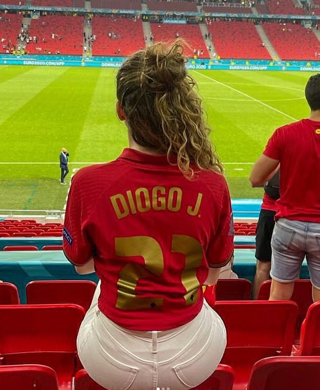 Rute, pictured in 2021, has cheered the Liverpool football star on since they were fresh-faced teens