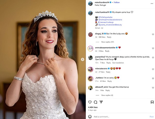 'But I'm the lucky one': The Liverpool star's final public message to wife Cardoso on Instagram
