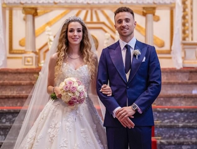Just 10 days after tying the knot in Porto, Jota (right) tragically died in a car crash in Spain