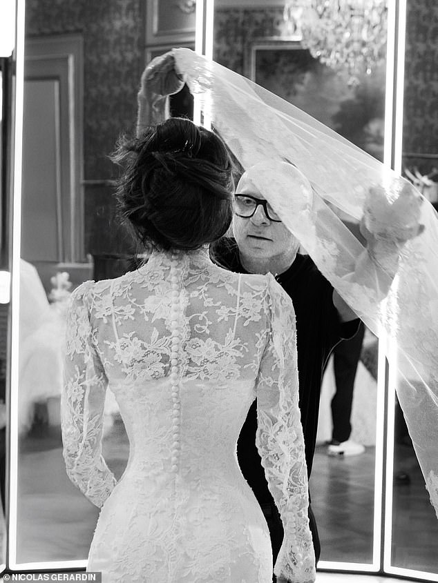 Meanwhile the missing dress isn't the only drama as her Dolce & Gabbana gown reportedly caught fire during the ceremony. Luckily it wasn't the one she was wearing