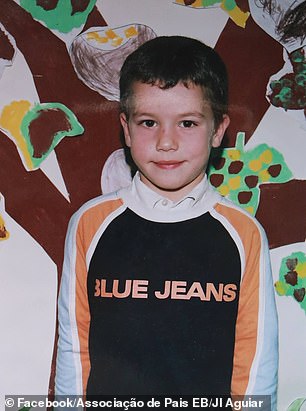 The school's parents association shared images of the duo as youngsters today (pictured: Andre Silva)