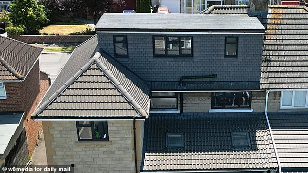 Furious locals have complained the large development on the property's roof is out of keeping with the rest of the area and overlooks their homes, invading their privacy