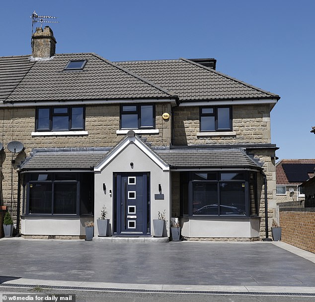 The front of the property in Swindon, Wiltshire, where a box dormer extension has been built