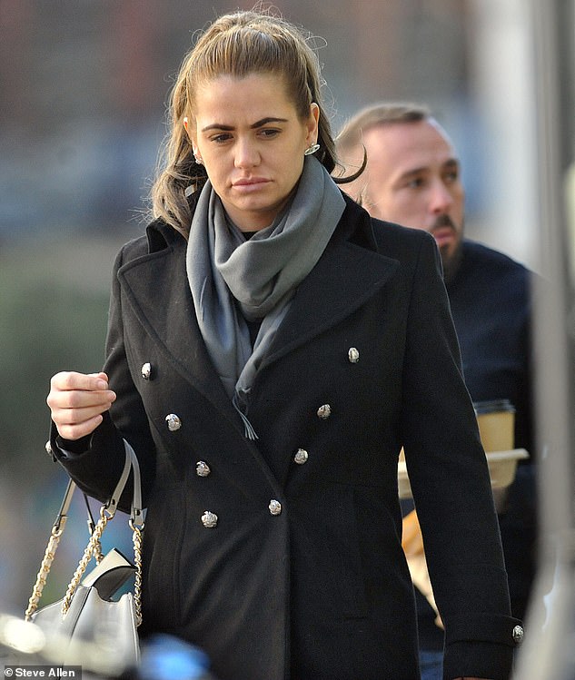 Coleen is pictured outside Manchester Crown Court during an earlier hearing on a different matter in 2019