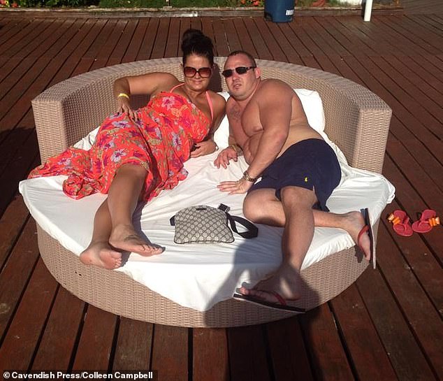 Mr Campbell during his marriage to Coleen - proof how dramatically he changed his appearance
