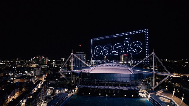 The Cardiff Principality Stadium has already been lit up in anticipation of the first show