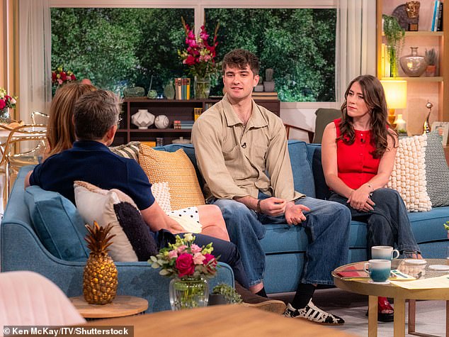 Gabriel appeared on Thursday's instalment of This Morning and sat down with co-hosts Cat Deeley and Ben Shephard (left)