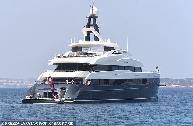 The 244-foot long ship, purchased by Michael in 2022, is said to accommodate 12 guests with 8 cabins and 24 crew, with an estimated annual running cost of $10 million