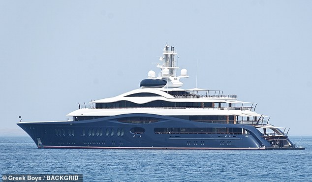 His 387-foot-long yacht is thought to have not only its own aircraft hangar but also a support boat, called the Wingman, costing an estimated $30 million