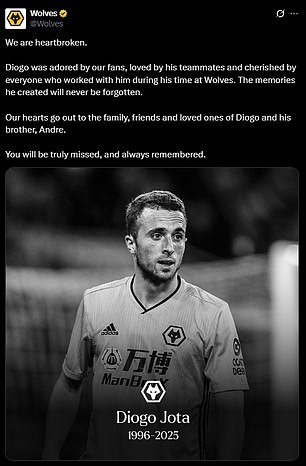 Wolves admitted they were 'heartbroken' in their statement