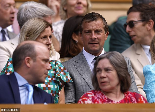 British adventurer Bear Grylls swapped treacherous and remote conditions for the comfort of the Royal Box today