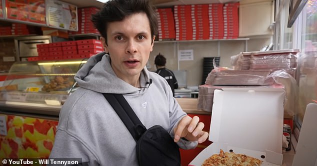 After popping into McDonald's, Will ventures to Southern Fried Chicken for lunch which has a bountiful selection of foods on the menu. He opted for BOGO pizza