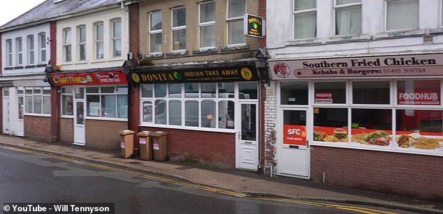 In total, Will consumed more than 5,000 calories after day of dining in Ebbw Vale