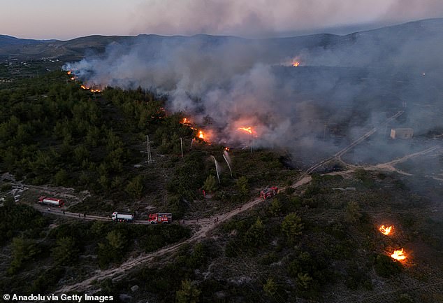 Since Friday, hundreds of fires have been reported across drought-hit Turkey, fuelled by high winds