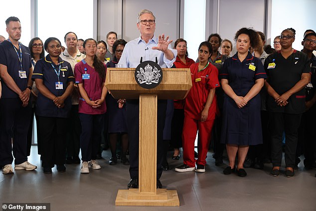 Announcing the 10 Year Health Plan at an event in east London, Keir Starmer said: ¿For far too long, the NHS has been stuck in the past, reliant on letters, lengthy phone queues and even fax machines.¿