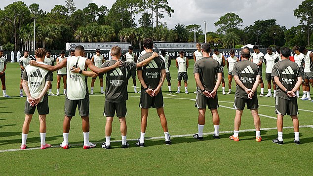 Alexander-Arnold was part of the Real Madrid squad that held a minute's silence before training and he later shared a heartfelt message to his former team-mate on social media