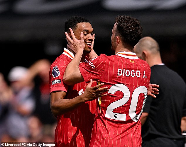 Together, Alexander-Arnold and Jota played together 144 times over five years for Liverpool