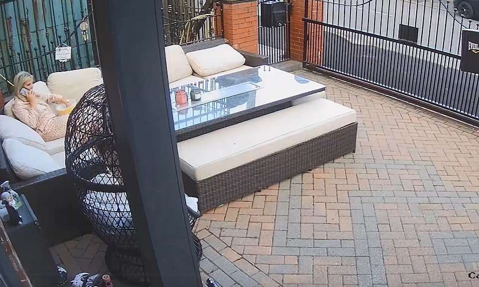 Coleen was caught on a CCTV camera speaking on the phone to John Belfield