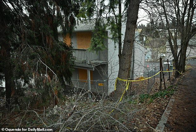 Dreeke believes he targeted the victims' home (pictured in December 2023) because it was in a location that he perceived as safe. The shared residence was a 'high traffic home' that allowed him to hide in 'plain sight' and go 'undetected'