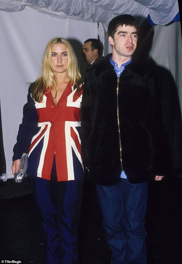 Proving herself to be just as excited as every other Oasis fan, Meg has been sharing even more sweet shots of herself and Noel over the years (they are pictured in 1995)